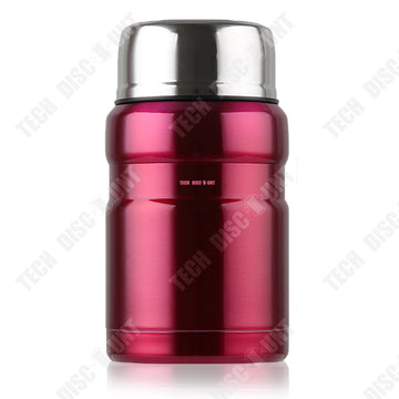 TD® BOUTEILLE bol Porte-aliments termos alimentaire isotherme en acier inoxydable rouge 500 ml froid chaud café repas transportable